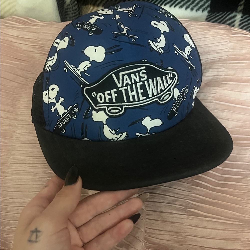 Vans Blue & Black Snoopy Skate Cap